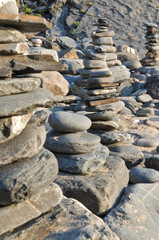 Fototapeta na wymiar Pile of pebbles. Zen and Harmony themes