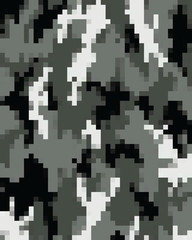 Digital fashionable camouflage pattern, fashion design. Seamless illustration