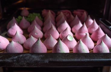 Cake with whipped eggs whites