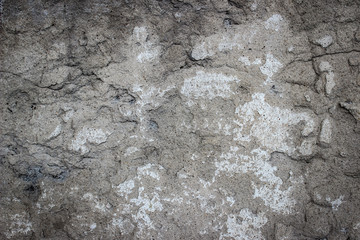 the texture of the destroyed concrete