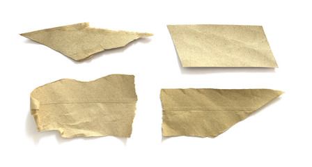 pieces of torn paper texture background, copy space.
