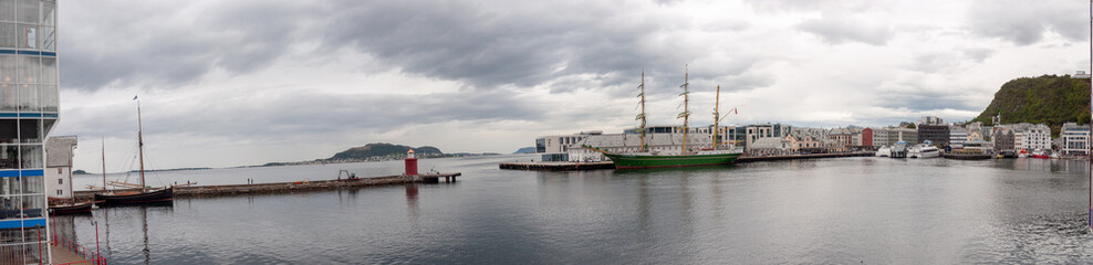 Stadtansichten Alesund, Norwegen
