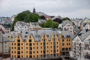 Naklejka premium Stadtansichten Alesund, Norwegen