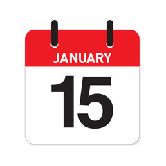 Fototapeta premium Calendar January 15