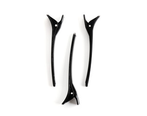 Fototapeta premium Hair clips on white background