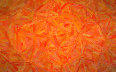 Illustration of orange Abstract Oil Painting background.