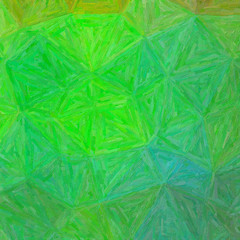Illustration of Square green and brown Colorful Impasto background.