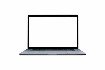 Computer laptop isolated on white background.