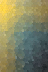 Lovely abstract illustration of yellow, blue and black pastel Small hexagon. Useful background for your prints.