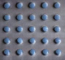 Texture blue metal macro