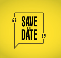 save the date Modern stamp message design