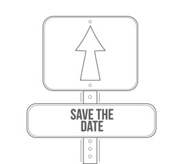 save the date line street sign