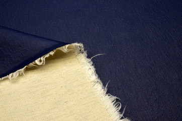 Fabric made of viscose and polyamide blue