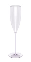 Empty champagne glass