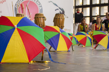 colorful umbrellas of frevo