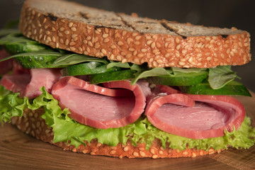 Sandwich from natural products.