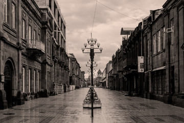 Naklejka premium Street in Gyumri, Armenia