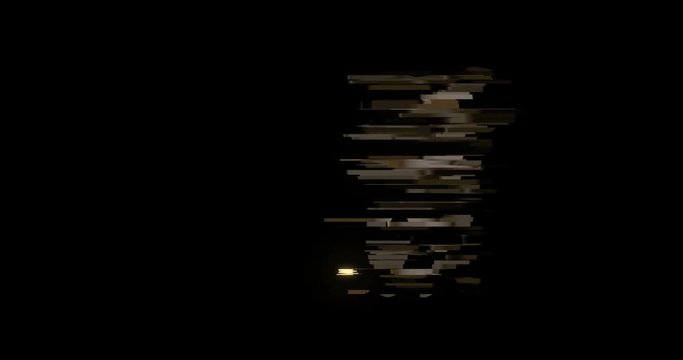 animation - modern tooth glitch background.