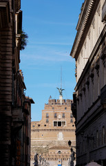 Fototapeta na wymiar Scorcio di Castel Sant'Angelo, Roma
