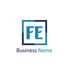 Obraz premium Initial Letter FE Logo Template Design