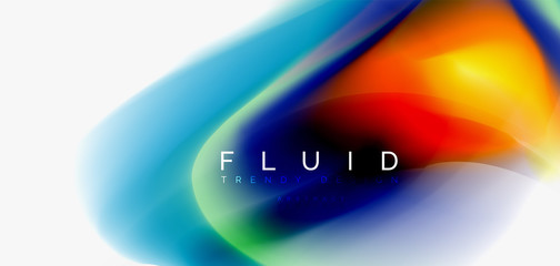 Fluid flowing wave abstract background