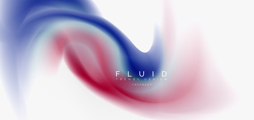 Mixing liquid color flow abstract background. Trendy abstract layout template for business or technology presentation, internet poster or web brochure cover, wallpaper