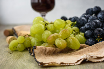 Ripe grapes.