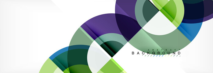 Vector circle abstract background