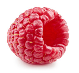 raspberries isolated on white