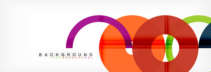 Obraz premium Geomtric modern backgrounds, rings abstract template
