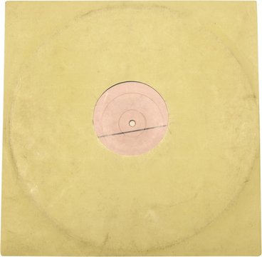 Vinyl Record In The Yellow Cover - Isolated