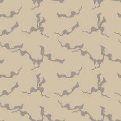 UFO military camouflage seamless pattern in different shades of beige and brown colors