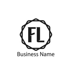 Initial Letter FL Logo Template Design