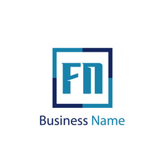 Obraz premium Initial Letter FN Logo Template Design