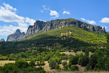 Fototapeta na wymiar Rocks of Meteora in Greece.