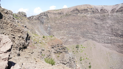 Vesuvio volcano crater