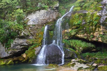 Obraz na płótnie Canvas Waterfall Virje - Slovenia