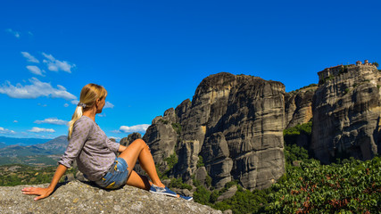 Rocks of Meteora in Greece.