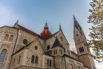 Fototapeta na wymiar Herz Jesu Kirche Wels Neustadt