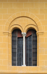 Yellow brick window