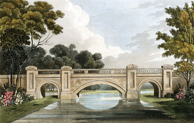 Fototapeta premium Old bridge in the park