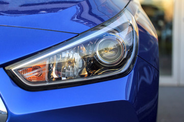 Obraz na płótnie Canvas headlight of a car