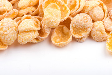close-up of corn flakes