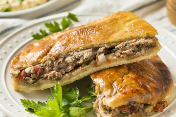 Homemade Lamb and Tomato Arayes Pita