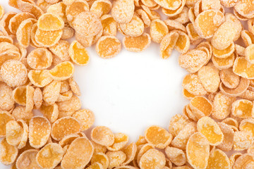 close-up of corn flakes