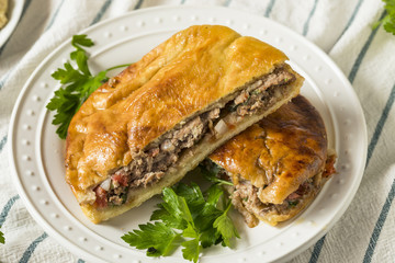 Homemade Lamb and Tomato Arayes Pita