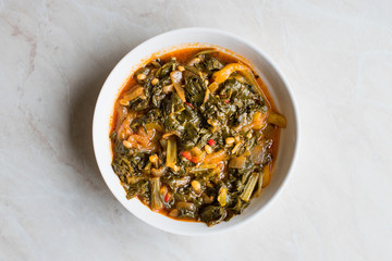 Homemade Healthy Chard with Rice, Onions and Tomato Paste / Turkish Food Pazi.