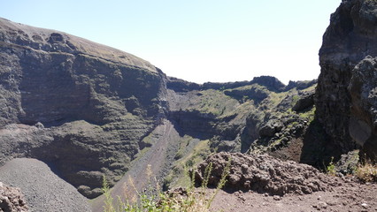 Vesuvio volcano crater