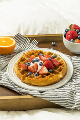 Healthy Homemade Breakfast in Bed