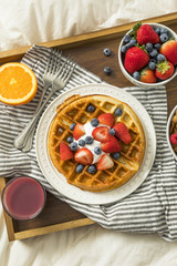 Healthy Homemade Breakfast in Bed